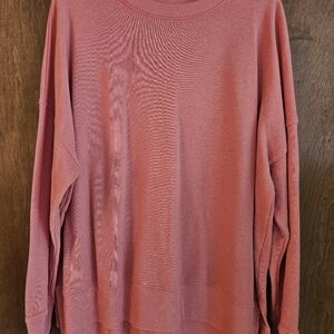 Coral Colored Long Sleeve Sweatshirt